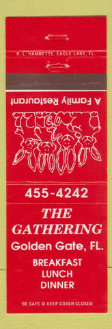 Matchbook Cover - The Gathering Golden Gate FL restaurant bunny