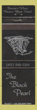 Matchbook Cover - The Black Pearl Newport RI ship