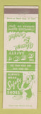 Matchbook Cover - Miller's Vending Machines Freeport IL Safety Shoes CREASED