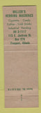 Matchbook Cover - Miller's Vending Machines Freeport IL Safety Shoes CREASED