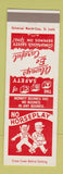 Matchbook Cover - Barber Coleman Rockford IL Safety No Horseplay