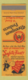 Matchbook Cover - Thompson Products Safety Wear Goggles