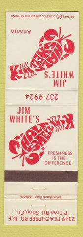 Matchbook Cover - Jim White's Half Shell Atlanta GA