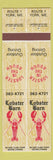 Matchbook Cover - Lobster Park York ME DOUBLE PRINT