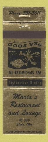 Matchbook Cover - Maria's Restaurant Elida OH WEAR