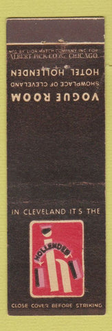 Matchbook Cover - Hollenden Hotel Cleveland OH Vogue Room