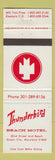 Matchbook Cover - Thunderbird Motor Hotel Ocean City MD