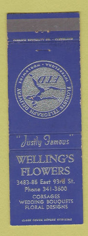 Matchbook Cover - Welling's Flowers FTD WEAR