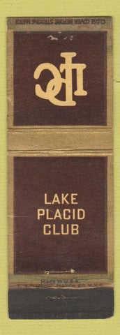Matchbook Cover - Lake Placid Club NY WORN