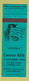 Matchbook Cover - Centre 456 Verdun QC TEAL WEAR