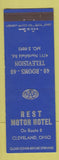 Matchbook Cover - Rest Motor Hotel Cleveland OH