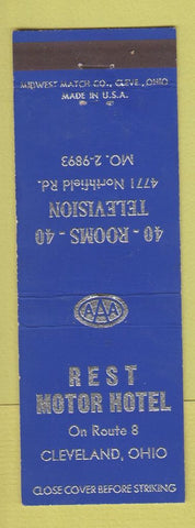 Matchbook Cover - Rest Motor Hotel Cleveland OH