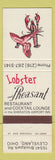 Matchbook Cover - Lobster and Pheasant Restaurant Cleveland OH