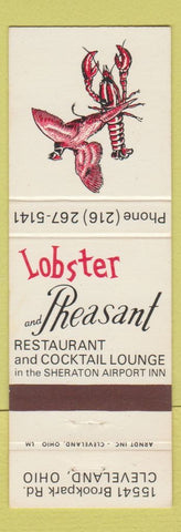 Matchbook Cover - Lobster and Pheasant Restaurant Cleveland OH