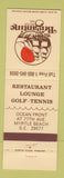 Matchbook Cover - The Brigantine Motor Inn Myrtle Beach SC