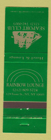 Matchbook Cover - Rainbow Lounge New York City Seaport Club