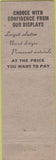 Matchbook Cover - Mathias Sons Monuments Hanover PA Westminster MD