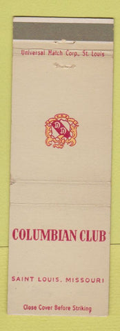 Matchbook Cover - Columbian Club St Louis MO WEAR