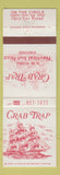 Matchbook Cover - Crab Tree Somers Point NJ WHITE