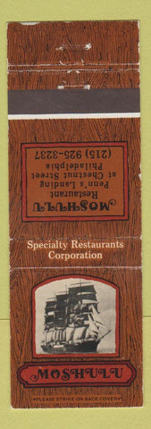 Matchbook Cover - Moshulu Restaurant Philadelphia PA WEAR