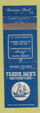 Matchbook Cover - Trader Jack's Brigantine Bradenton Beach FL