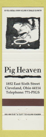 Matchbook Cover - Pig Heaven Cleveland OH