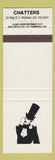 Matchbook Cover - Chatters Kitchener ON Top Hat monacle