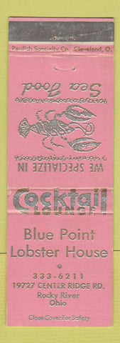 Matchbook Cover - Blue Point Lobster House Rocky River OH