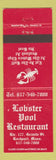 Matchbook Cover - Lobster Pool Restaurant Rockport MA lobster