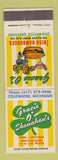 Matchbook Cover - Gracie O Shanahan's Restaurant Hamburger Irish Coldwater MI
