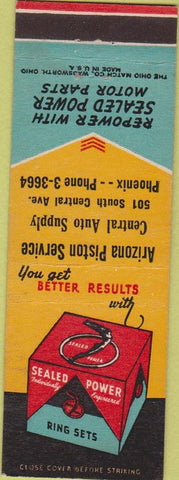 Matchbook Cover - Sealed Power Ring Sets Phoenix AZ