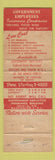 Matchbook Cover - Government Employees Insurance Washington DC Capitol