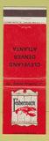 Matchbook Cover - Fisherman's Cove Cleveland Denver Atlanta