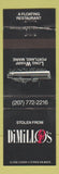 Matchbook Cover - DiMillo's Restaurant Portland ME