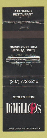 Matchbook Cover - DiMillo's Restaurant Portland ME