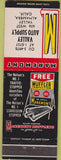 Matchbook Cover - Valley Auto Supply Maremont Mufflers Alhambra CA