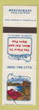 Matchbook Cover - Coastline Restaurant Cherry Hill NJ