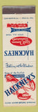 Matchbook Cover - Hackeny's Lobster restaurant Miami FL Atlantic City NJ WEAR