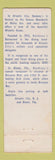 Matchbook Cover - Hackeny's Lobster restaurant Miami FL Atlantic City NJ WEAR