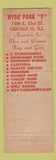 Matchbook Cover - Hyde Park YMCA Chicago IL