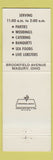 Matchbook Cover - Coastline Restaurant Cherry Hill NJ lobster