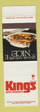 Matchbook Cover - John Schuster's Steak House Masury OH lobster