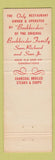 Matchbook Cover - Bookbinder's Seafood House Philadelphia PA lobster