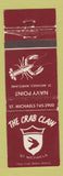 Matchbook Cover - The Crab Claw St Michels MD WEAR