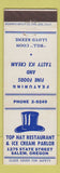 Matchbook Cover - Top Hat Restaurant Ice Cream Salem OR