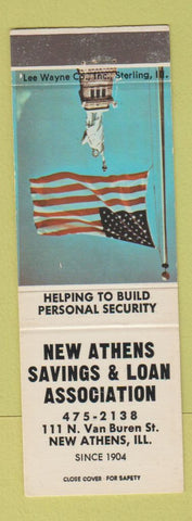 Matchbook Cover - New Athens Savings Loan IL
