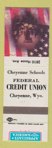 Matchbook Cover - Cheyenne WY Schools Federal Credit Union