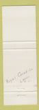 Matchbook Cover - Royal Canadian Legion Lord Elgin Branch 41 St Thomas ON