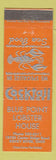 Matchbook Cover - Blue Point Lobster House Rocky River OH ORANGE