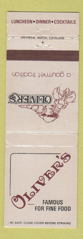 Matchbook Cover - Oliver's Restaurant Cleveland OH
